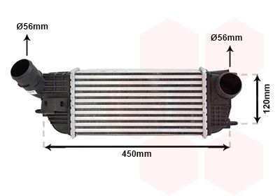 VAN WEZEL Kompressoriõhu radiaator 40004362